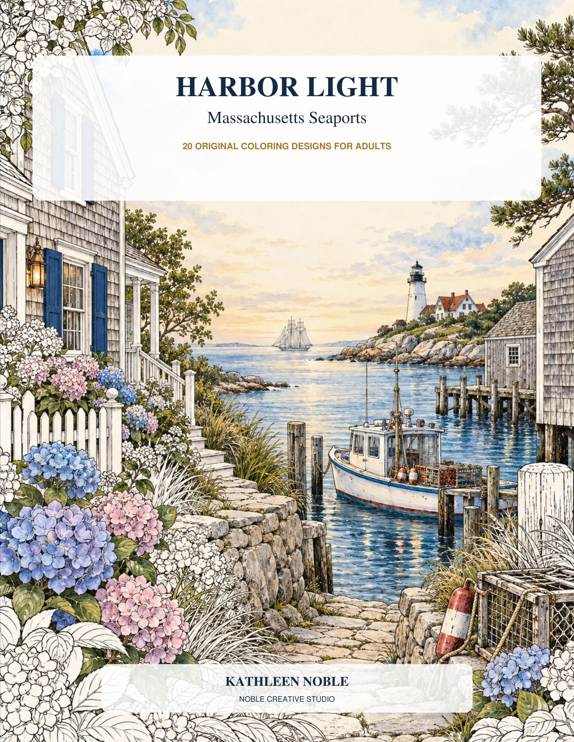 Original published cover of Harbor Lights by Kathleen Noble